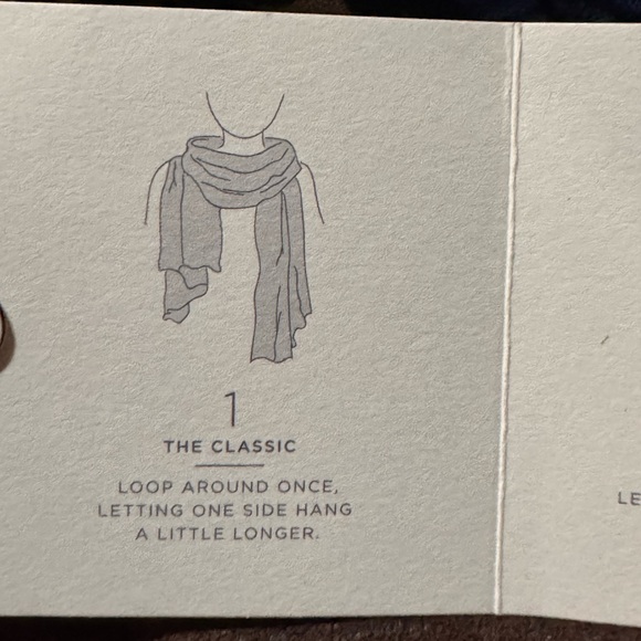 Ann Taylor loft, Navy and Pink Elephant Print Scarf with pom-pom fringe - Picture 5 of 12